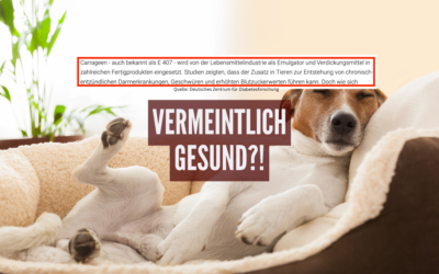 Ja aber das frisst er ja schon immer. Also DARAN kann es nicht liegen!